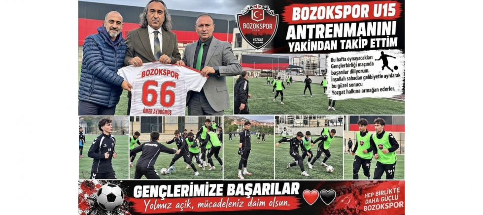 AKDAĞMADENİ GÜCÜ SPOR BAŞKANI ÖMER AYDOĞMUŞ, BOZOKSPOR U15 ANTRENMANINI TAKİP ETTİ - GÜNDEM - İnternetin Ajansı